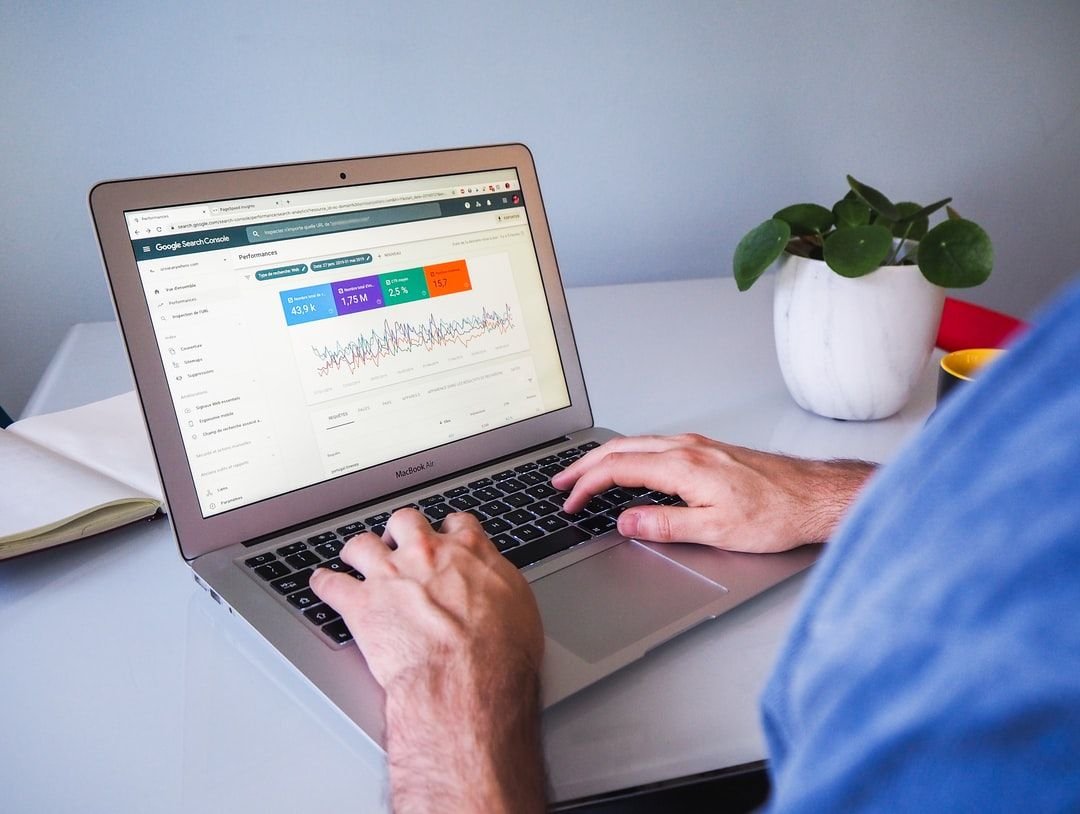 Google Search Console performance data showing SEO growth metrics